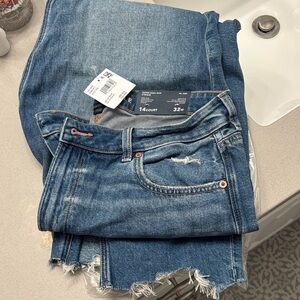 American Eagle Outfitters Blue Cropped Jeans